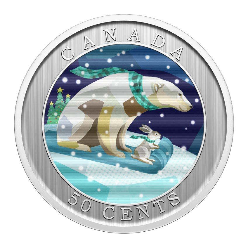 2023 50-CENT LENTICULAR COIN HOLIDAY SLEDDING