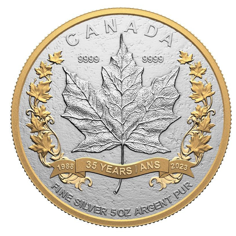 2023 5oz $50 35TH ANNIVERSARY OF THE SML FINE SILVER COIN