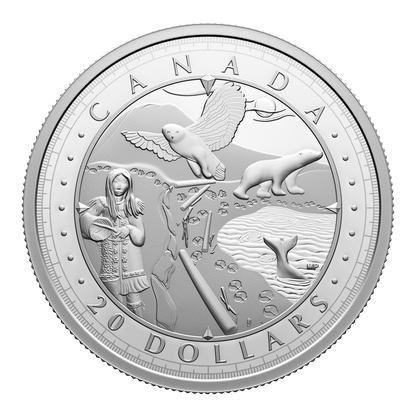 2024 1oz $20 THIS IS CANADA: WONDROUS WATERS - ARCTIC COAST FINE SILVER COIN
