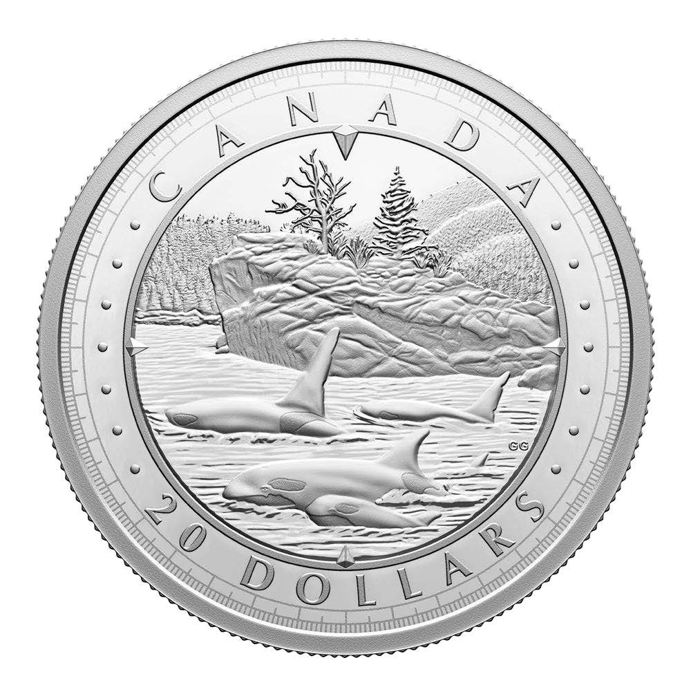 2024 1oz $20 THIS IS CANADA: WONDROUS WATERS - PACIFIC COAST FINE SILVER COIN