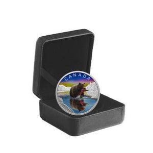 2024 1oz $20 WILDLIFE REFLECTIONS: GRIZZLY BEAR FINE SILVER COIN