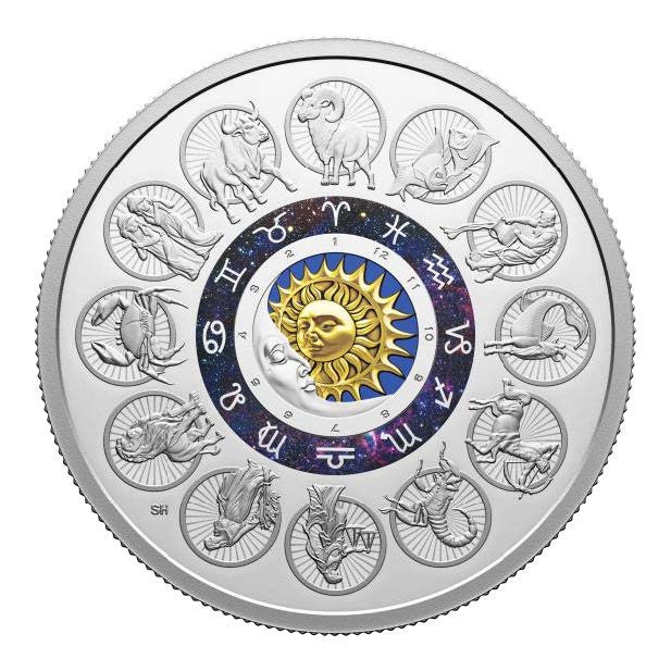 2024 2oz $30 SIGNS OF THE ZODIAC FINE SILVER COIN