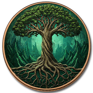 2026 5oz LIBERIA ETERNAL ROOT COLOURIZED COPPER ROUND