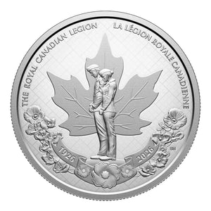 2026 $1 PROOF DOLLAR 100TH ANNIVERSARY OF THE ROYAL CANADIAN LEGION FINE SILVER COIN