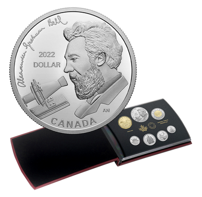 2022 SPECIAL EDITION ALEXANDER GRAHAM BELL: GREAT INVENTOR FINE SILVER DOLLAR PROOF SET