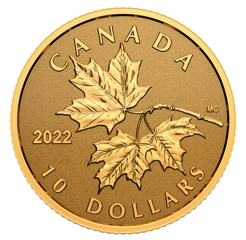 E-TRANSFER ONLY - 2022 $10 EVERLASTING MAPLE LEAF (1.58g)