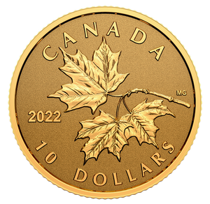 E-TRANSFER ONLY - 2022 $10 EVERLASTING MAPLE LEAF (1.58g)