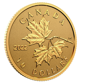 E-TRANSFER ONLY - 2022 $10 EVERLASTING MAPLE LEAF (1.58g)