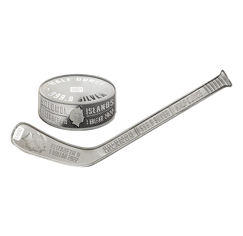 2022 $1 HERITAGE SPORTS SERIES ICE HOCKEY FINE SILVER 2-COIN SET