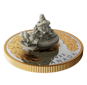 2022 5oz $50 HOLIDAY GIFTS FINE SILVER COIN