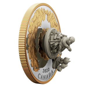 SALE - 2022 5oz $50 HOLIDAY GIFTS FINE SILVER COIN