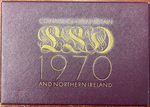 1970 THE COINAGE OF UNITED KINGDOM  AND NORTHERN IRELAND (8 COIN PROOF SET)