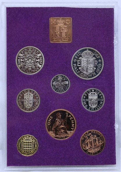 1970 THE COINAGE OF UNITED KINGDOM  AND NORTHERN IRELAND (8 COIN PROOF SET)
