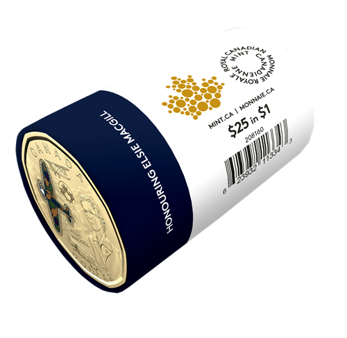 2023 1-DOLLAR HONOURING ELSIE MACGILL COLOURIZED SPECIAL WRAP ROLL