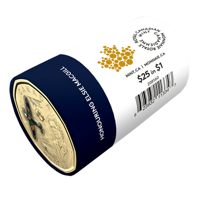 2023 1-DOLLAR HONOURING ELSIE MACGILL COLOURIZED SPECIAL WRAP ROLL