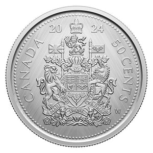 2024 50-CENT PURE SILVER COIN - TRIBUTE: W MINT MARK - COAT OF ARMS