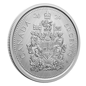 2024 50-CENT PURE SILVER COIN - TRIBUTE: W MINT MARK - COAT OF ARMS