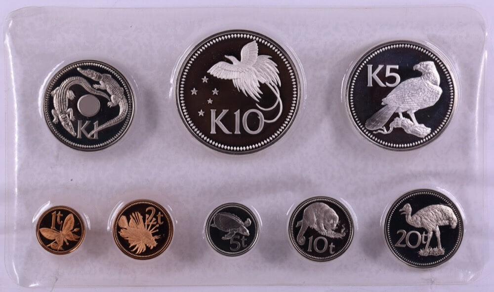 1975 COINAGE OF PAPUA NEW GUINEA (8 COIN PROOF SET)