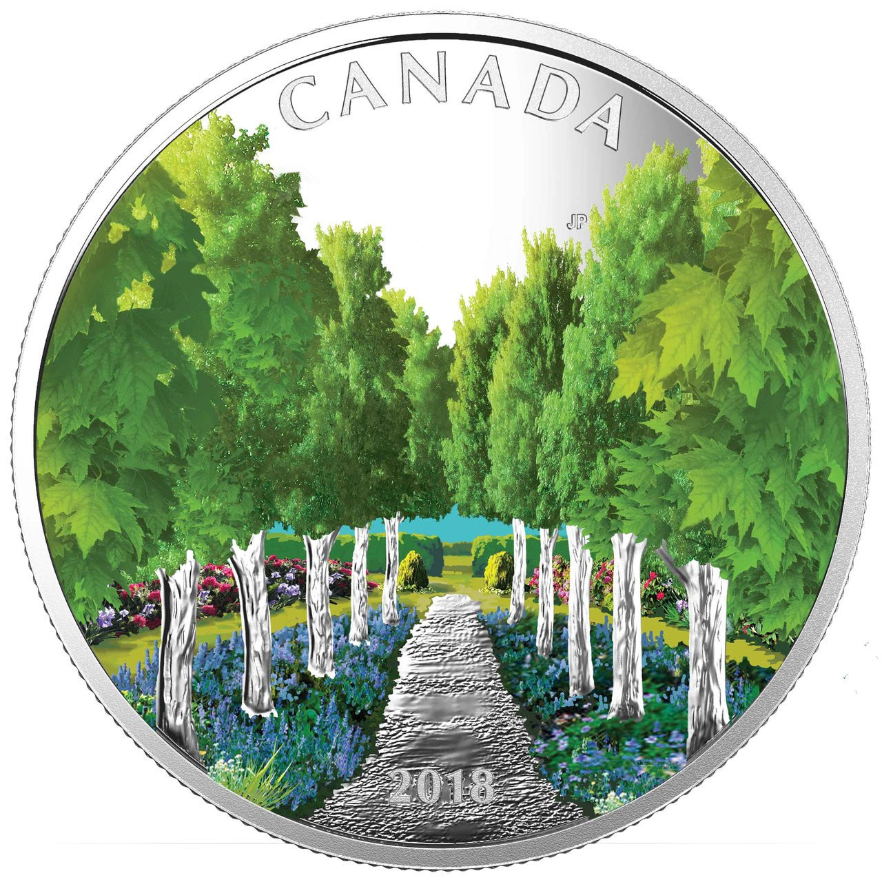 2018 1oz $20 MAPLE TREE TUNNEL FINE SILVER COIN