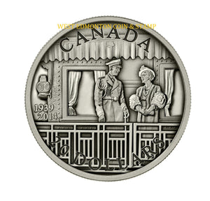 2014 1oz $20 75TH ANNIVERSARY OF THE FIRST ROYAL VISIT FINE SILVER COIN