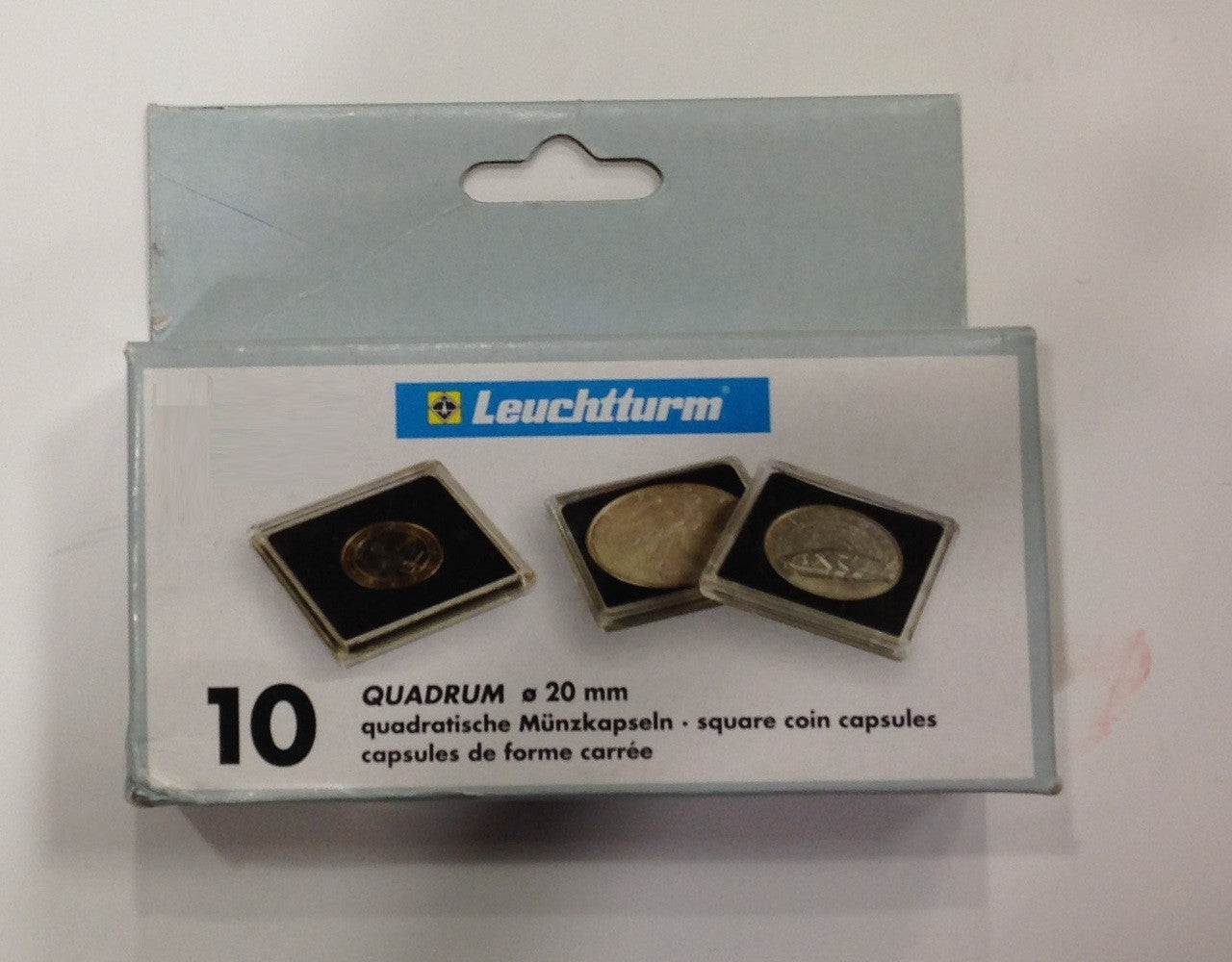 10-PACK SQUARE QUADRUM CAPSULES - 20mm
