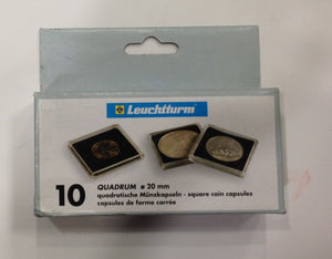 10-PACK SQUARE QUADRUM CAPSULES - 20mm