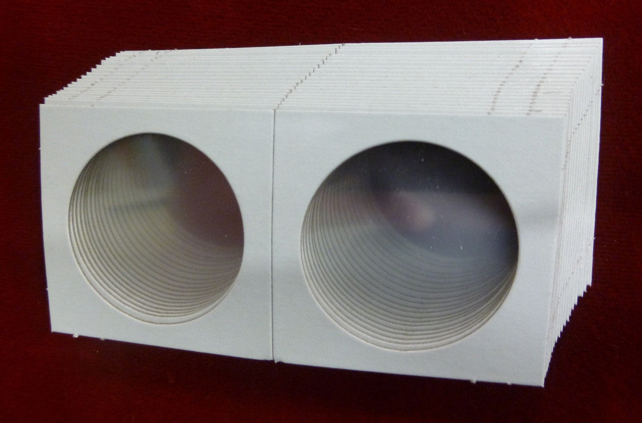 CARDBOARD 2x2 COIN HOLDER - 20 PACK - SILVER DOLLAR SIZE