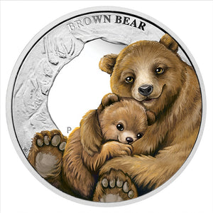 2014 1/2OZ MOTHER'S LOVE: BEAR FINE SILVER COIN