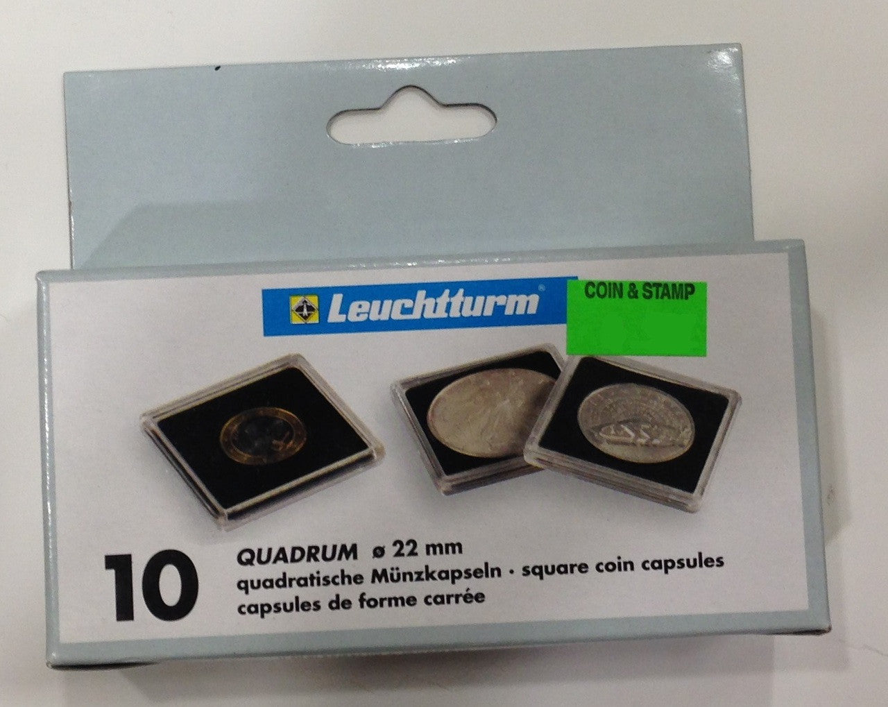 10-PACK SQUARE QUADRUM CAPSULES - 22mm