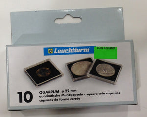 10-PACK SQUARE QUADRUM CAPSULES - 22mm
