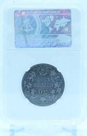 1892 50 CENT CANADA OBV.4 – F 12 – GRADED