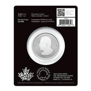 E-TRANSFER ONLY - 2024 $5 1oz PURE SILVER TREASURED SILVER MAPLE LEAF FIRST STRIKES: CONGRATULATIONS PRIVY MARK