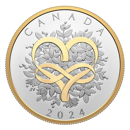 2024 1oz $20 PURE SILVER CELEBRATE LOVE COIN