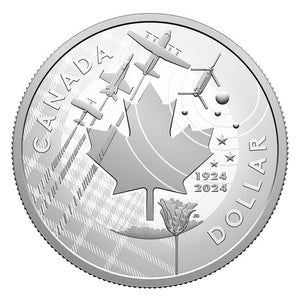 2024 100TH ANNIVERSARY OF THE ROYAL CANADIAN AIR FORCE FINE SILVER PROOF DOLLAR