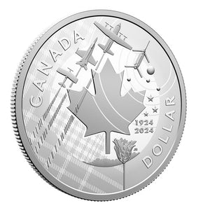 2024 100TH ANNIVERSARY OF THE ROYAL CANADIAN AIR FORCE FINE SILVER PROOF DOLLAR
