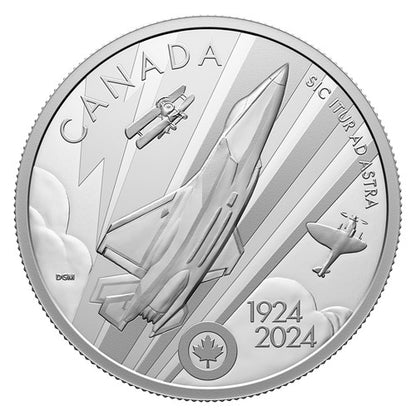 2024 1oz $20 THE ROYAL CANADIAN AIR FORCE CENTENNIAL FINE SILVER COIN