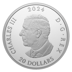2024 1oz $20 WILDLIFE REFLECTIONS: MOOSE FINE SILVER COIN