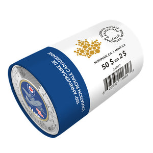 2024 $2 100TH ANNIVERSARY OF THE ROYAL CANADIAN AIR FORCE COLOURIZED  SPECIAL WRAP ROLL