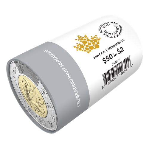 2024 2-DOLLAR CELEBRATING INUIT NUNANGAT NON-COLOURIZED SPECIAL WRAP ROLL