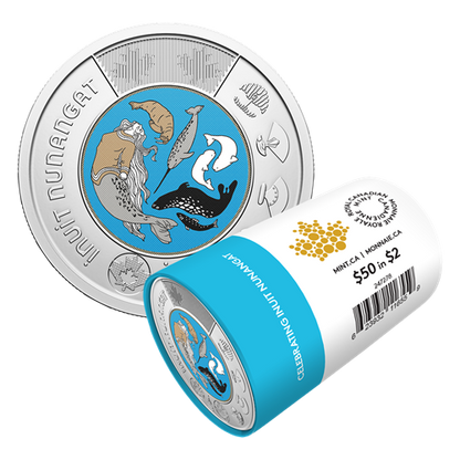 2024 2-DOLLAR CELEBRATING INUIT NUNANGAT COLOURIZED SPECIAL WRAP ROLL