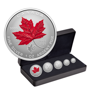 2025 1.9oz FRACTIONAL SET - 60TH ANNIVERSARY OF THE CANADIAN FLAG FINE SILVER COIN