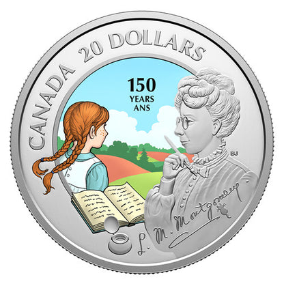 2024 1oz $20 PURE SILVER - 150TH ANNIVERSARY OF THE BIRTH OF L.M. MONTGOMERY