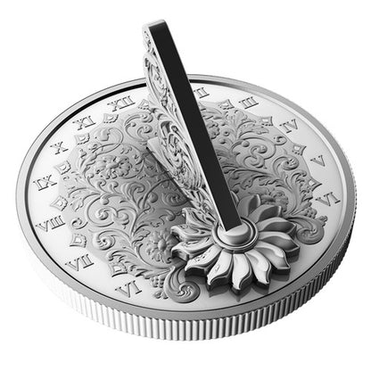 2025 1oz $20 THE SUNDIAL FINE SILVER COIN