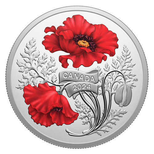 2024 1oz $20 REMEMBRANCE DAY FINE SILVER COIN