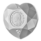 2025 $50 DIAMOND-SHAPED (HEART DIAMOND) FINE SILVER COIN (2.5oz)