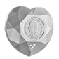 2025 $50 DIAMOND-SHAPED (HEART DIAMOND) FINE SILVER COIN (2.5oz)