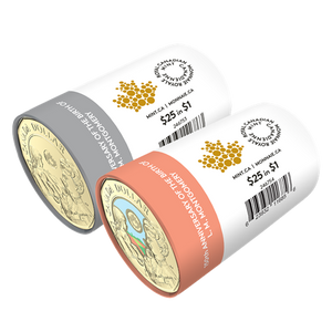 2024 1-DOLLAR 150TH ANNIVERSARY OF THE BIRTH OF L.M. MONTGOMERY COLOURIZE/NON-COLORIZED SPECIAL 2-ROLL SET