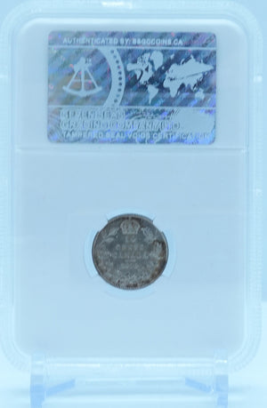 1910 10 CENT CANADA VICTORIAN LEAVES – MS 64 - GRADED