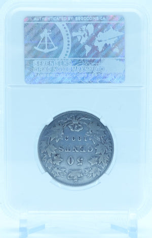 1892 50 CENT CANADA OBV.4 – VF 20 – GRADED