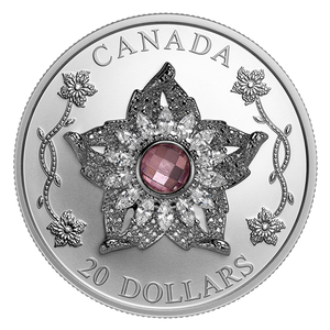 2025 1oz $20 WILLIAMSON DIAMOND BROOCH FINE SILVER COIN